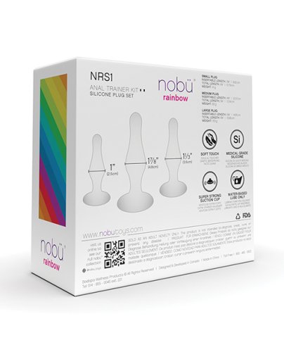 Nobu Rainbow Silicone Plug Set - Blue