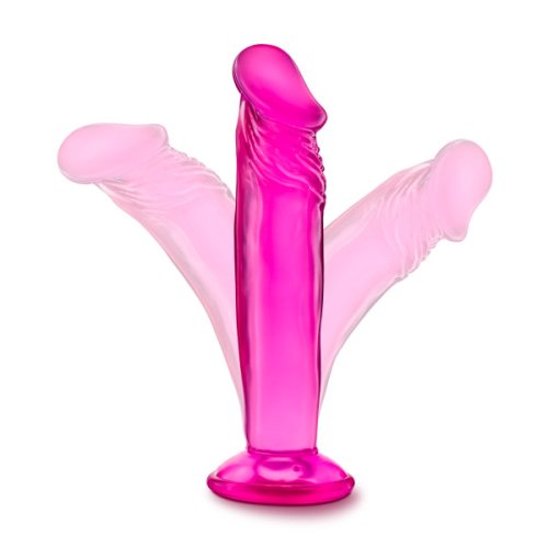 B YOURS SWEET N SMALL 6IN DILDO W/ SUCTION CUP PINK