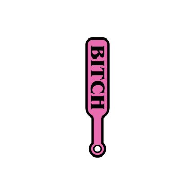Enamel Pin: Bitch Paddle - Pink/Black