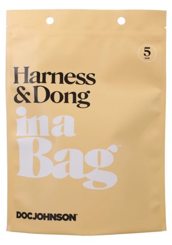 IN A BAG HARNESS & DONG BLACK
