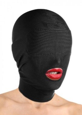 Disguise Open Mouth Hood w Blindfold