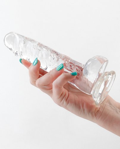 Fantasia Ballsy 6.5\" Dildo - Clear