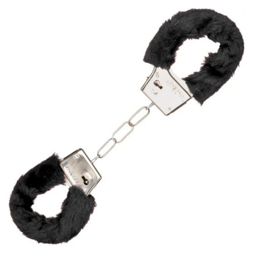 PLAYFUL FURRY CUFFS BLACK