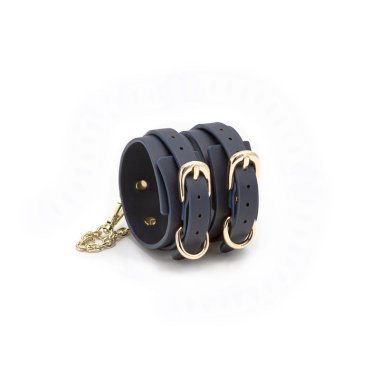 Bondage Couture Ankle Cuffs - Navy Blue*