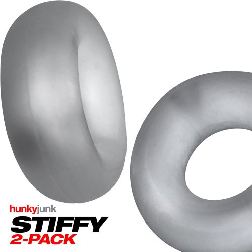 STIFFY 2-PACK C-RINGS CLEAR ICE (NET)