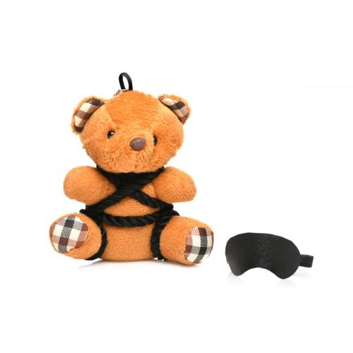 Rope Bondage Teddy Bear Keychain