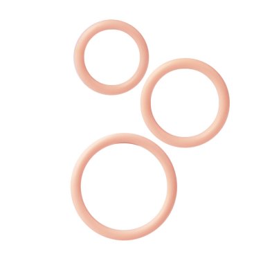 SILICONE SUPPORT RINGS IVORY