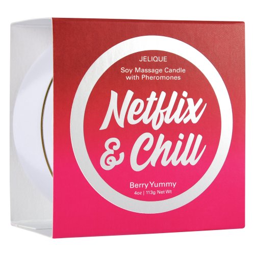 MOOD CANDLES Netflix & Chill - Pheromone Massage Candle Berry Yummy 4oz | 113g