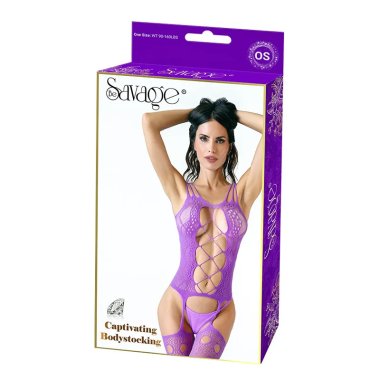 CAPTIVATING BODYSTOCKING PURPLE