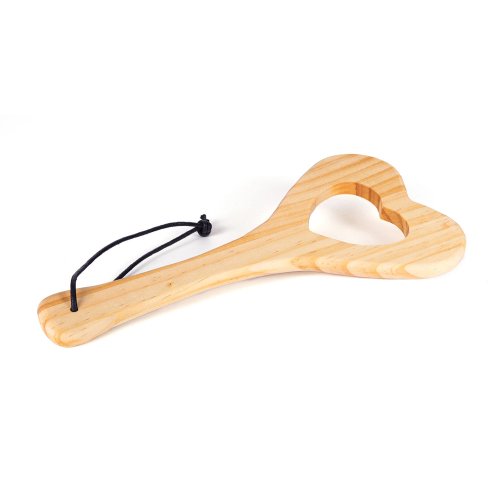 Wood Paddle Heart Shape