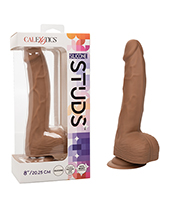 Silicone Studs 8\" Dildo - Ivory