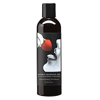 Edible Massage Oil Strawberry 8 fl oz / 237 ml