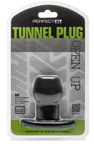 TUNNEL PLUG MEDIUM BLACK