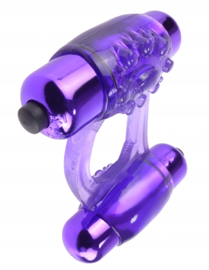 FANTASY C RINGZ DUO VIBRATING SUPER RING PURPLE