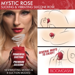 BLOOMGASM MYSTIC ROSE SUCKING & VIBRATING SILICONE ROSE