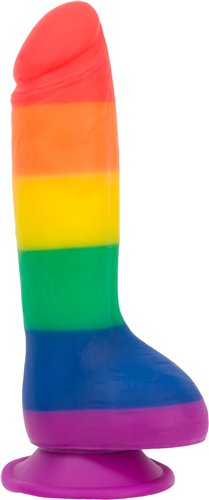 ADDICTION 100% SILICONE JUSTIN 8 RAINBOW \"