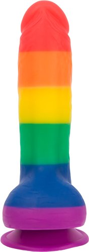 ADDICTION 100% SILICONE JUSTIN 8 RAINBOW \"