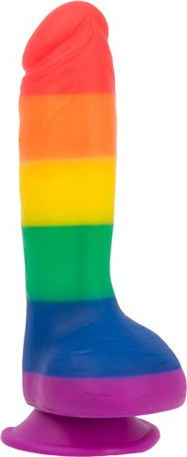 ADDICTION 100% SILICONE JUSTIN 8 RAINBOW \"