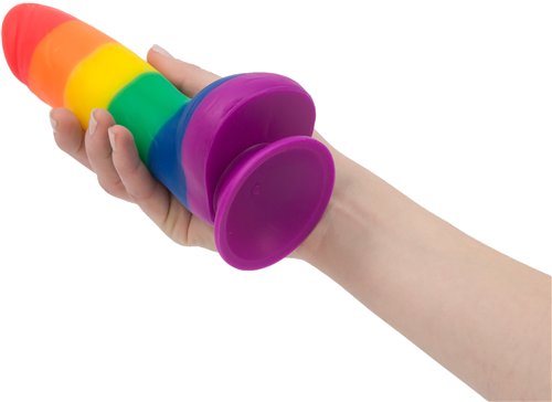 ADDICTION 100% SILICONE JUSTIN 8 RAINBOW \"