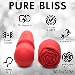 BLOOMGASM PLEASURE ROSE WAND 10X W/ ROSE ATTACHMENT