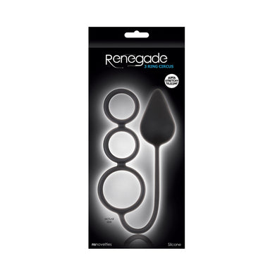 Renegade 3 Ring Circus Cock Ring Plug *