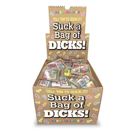 SUCK A BAG OF DICKS DISPLAY OF 100 .15 OZ BAGS