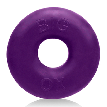 BIG OX COCKRING SILICONE/TPR BLEND EGGPLANT ICE (NET)