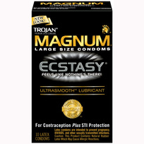 TROJAN MAGNUM ECSTASY ULTRASMOOTH LUBRICATED 10PK