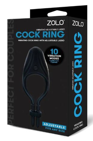 ZOLO VIBRATING ADJUST LASSO COCK RING