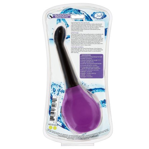 CLOUD 9 FRESH + DELUXE ANAL SOFT TIP ENEMA DOUCHE 11.8 OZ W/ EZ SQUEEZE BULB